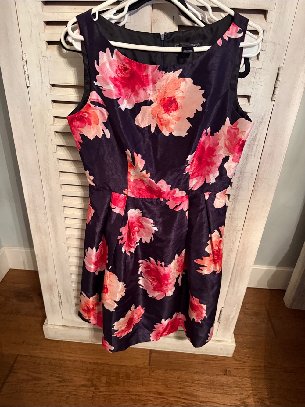 Jessica Howard Navy Mini Dress with Pink Floral Print